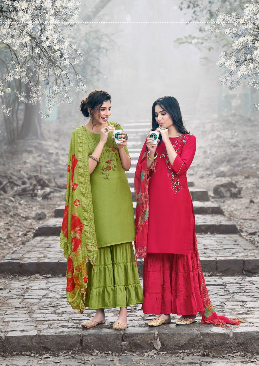 Parra Aliana 1 Heavy Festive Wear Silk With Handwork Latest Ready Made Collection